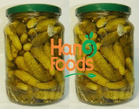 Vietnam pickled gherkin_cucumber in glass jar